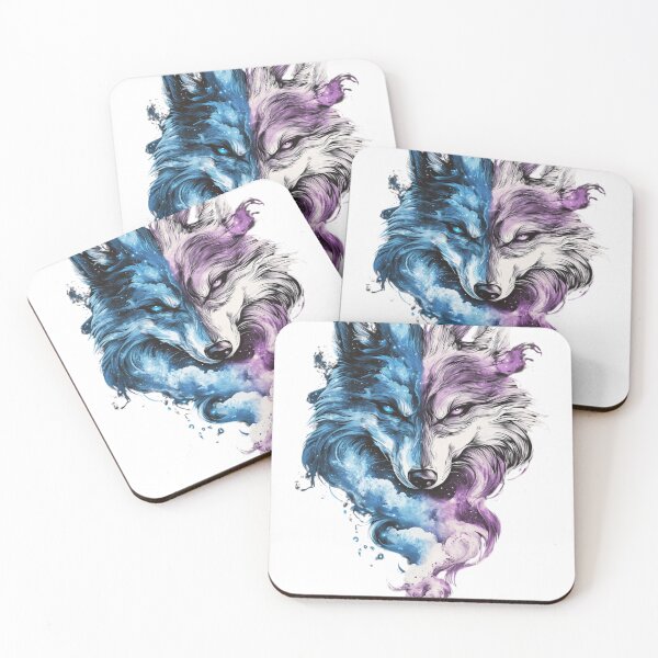 Item preview, Dual Wolf - Mystic Fusion designed and sold by Fab-Haven.