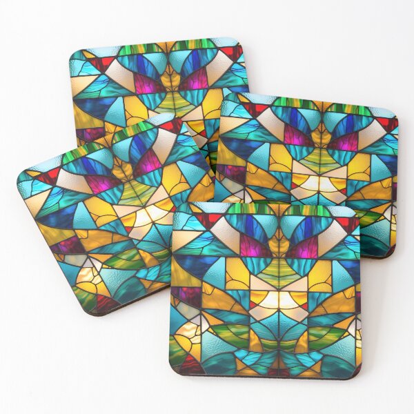 Item preview, Water effect colorful stained glass designed and sold by NolineXpression.