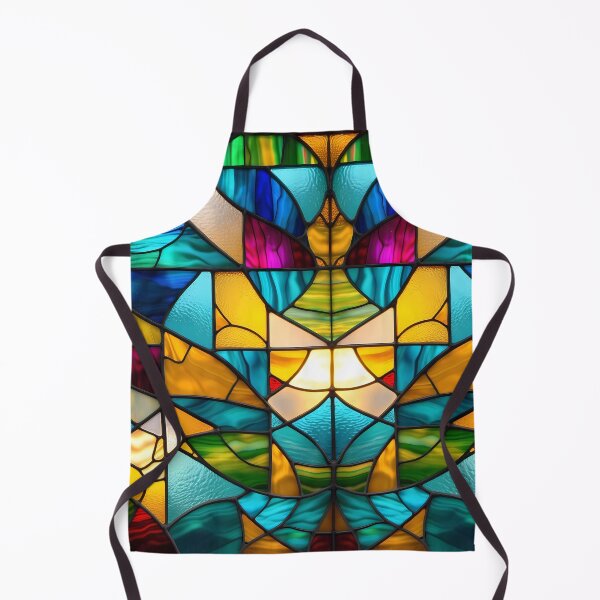 Item preview, Water effect colorful stained glass designed and sold by NolineXpression.