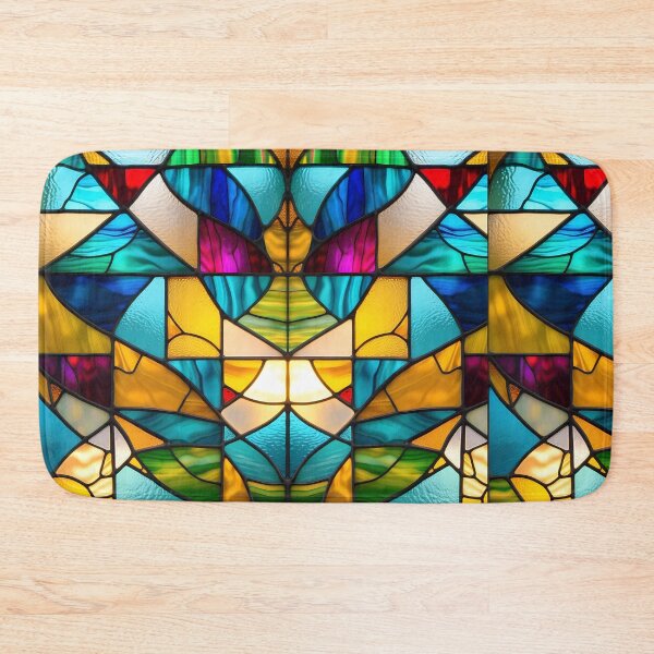 Item preview, Water effect colorful stained glass designed and sold by NolineXpression.