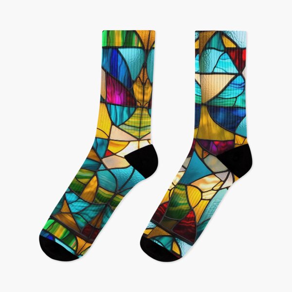 Item preview, Water effect colorful stained glass designed and sold by NolineXpression.
