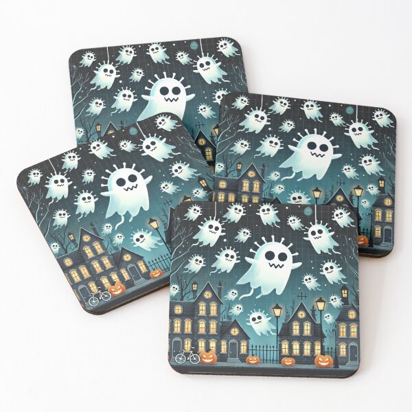 Item preview, Phage Ghosts: Spooky Night in Microbe-ville designed and sold by AdoraSticks.