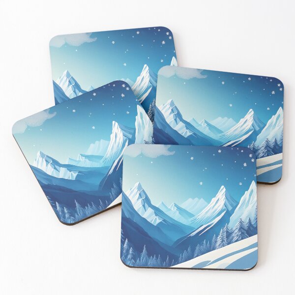 Item preview, Winter Mountain Wonderland - Peaceful Snowy Peaks designed and sold by RaiyaTees.