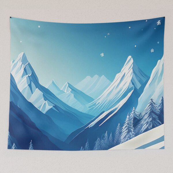 Item preview, Winter Mountain Wonderland - Peaceful Snowy Peaks designed and sold by RaiyaTees.