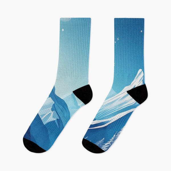 Item preview, Winter Mountain Wonderland - Peaceful Snowy Peaks designed and sold by RaiyaTees.