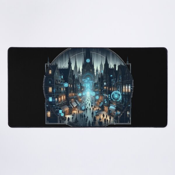 Item preview, Cyberpunk Cityscape Dome designed and sold by IllumeInk.