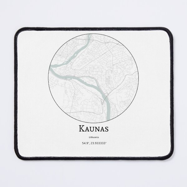 Item preview, Topography of Kaunas designed and sold by JohnnysHeath.