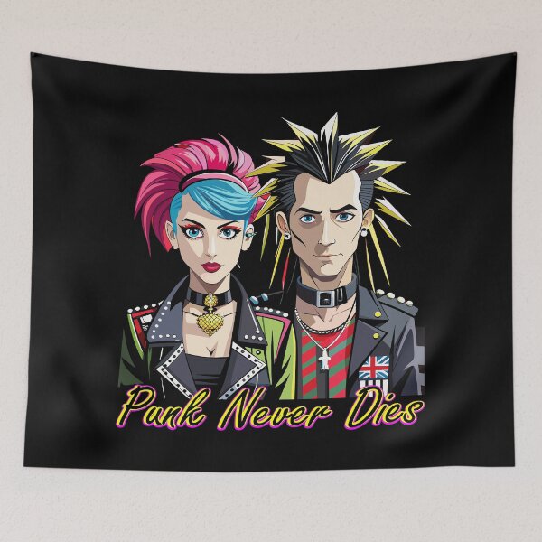 Artikelvorschau, Punk stirbt nie – mutiges Paar-Design entworfen und verkauft von AgarutanPrint.