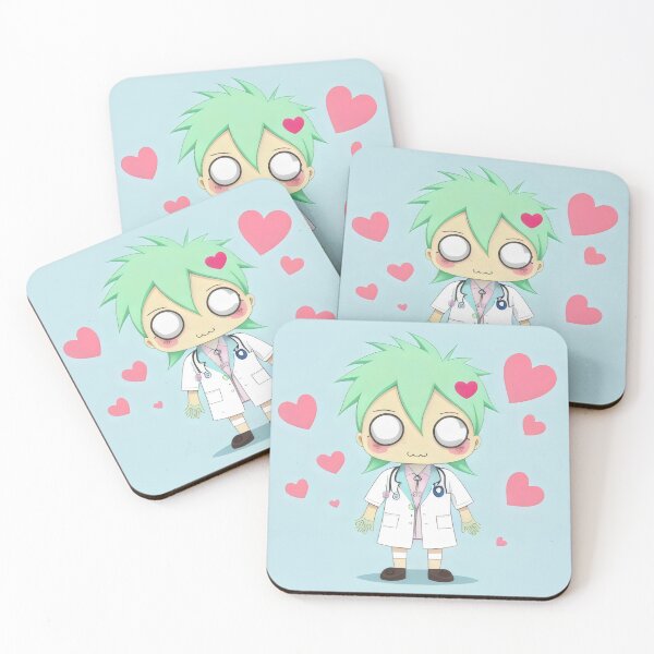 Item preview, Adorable Zombie Doctor in Love Illustration with Hearts designed and sold by Cherry-Cat.