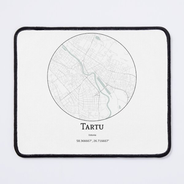 Item preview, Topography of Tartu designed and sold by JohnnysHeath.