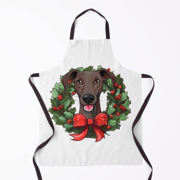 Item preview, Greyhound -  brown -  Christmas Wreath Dog designed and sold by wotsthis.