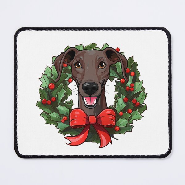 Item preview, Greyhound -  brown -  Christmas Wreath Dog designed and sold by wotsthis.