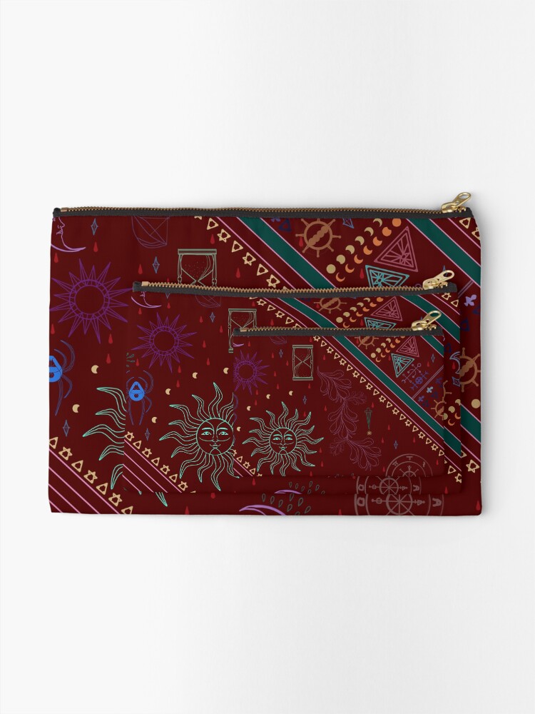 Alternate view of pyramid Zipper Pouch