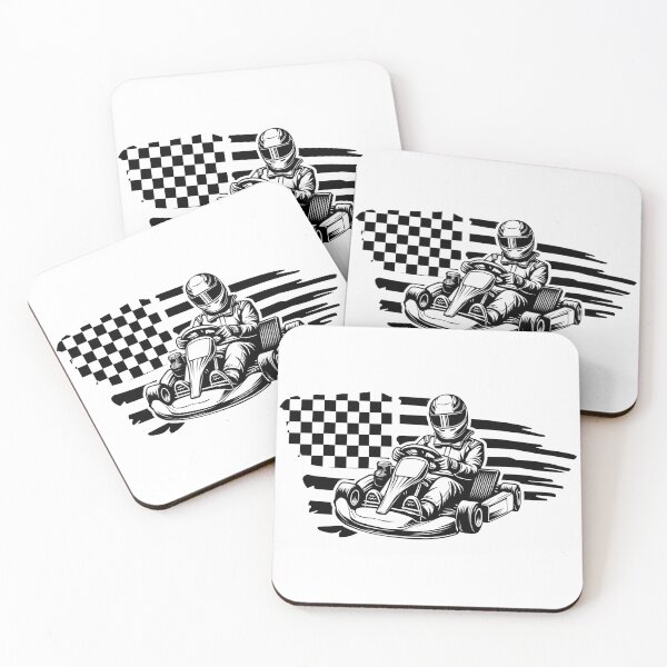 Item preview, Go kart Racer US Flag, go kart designed and sold by MYpngShop.