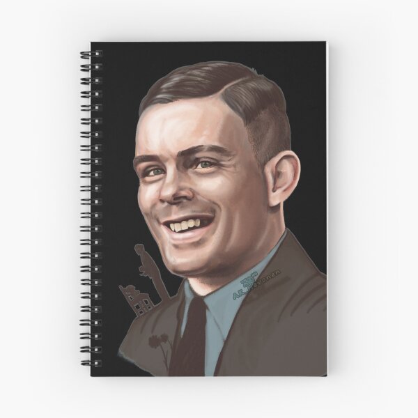 Item preview, Alan Turing Smile Painting designed and sold by AK-Hevonen.