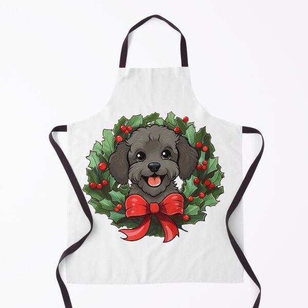 Item preview, Poodle -  brown -  Christmas Wreath Dog designed and sold by wotsthis.