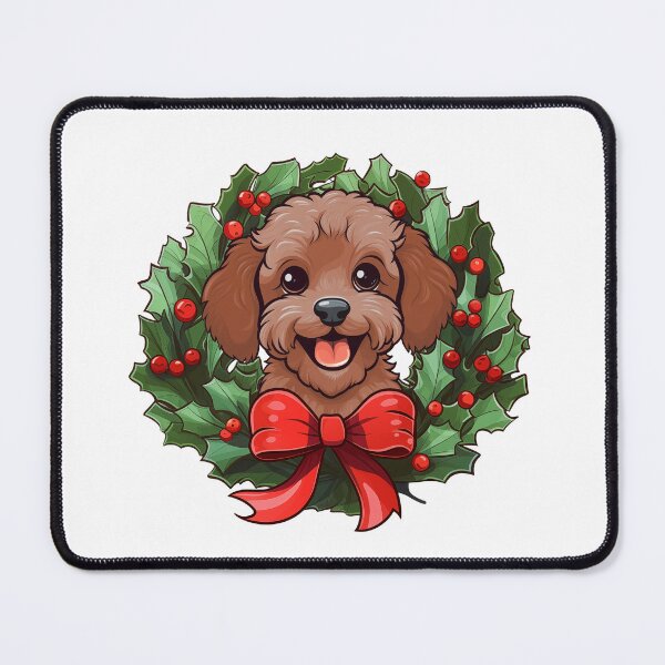 Item preview, Poodle - ruby red - Christmas Wreath Dog designed and sold by wotsthis.