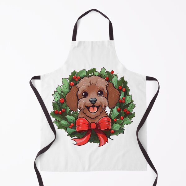 Item preview, Poodle -  ruby red -  Christmas Wreath Dog designed and sold by wotsthis.