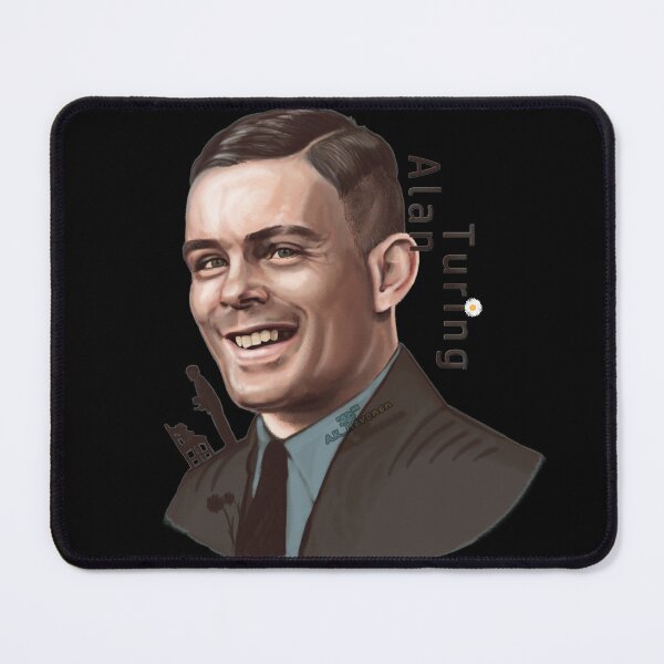 Item preview, Alan Turing Smile Painting with Text designed and sold by AK-Hevonen.