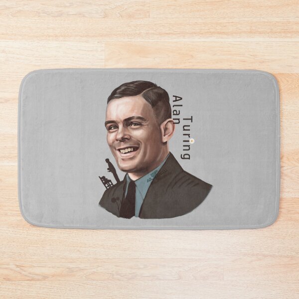 Item preview, Alan Turing Smile Painting with Text designed and sold by AK-Hevonen.