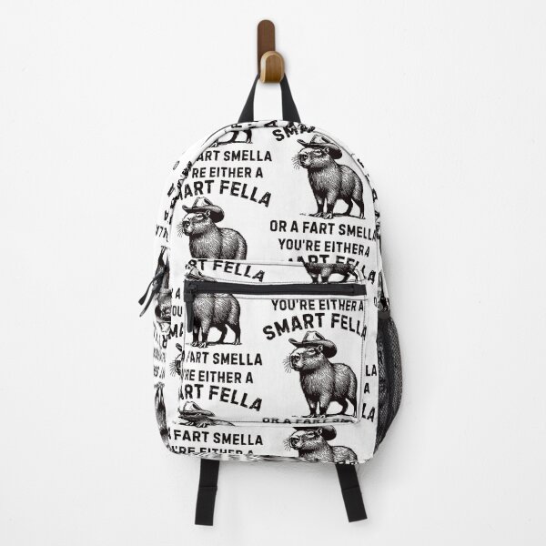 Item preview, You're Either A Smart Fella Or A Fart Smella Funny Capybara designed and sold by LoveMingle.