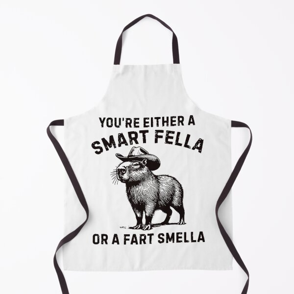 Item preview, You're Either A Smart Fella Or A Fart Smella Funny Capybara designed and sold by LoveMingle.