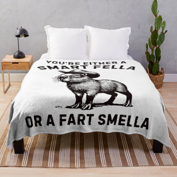 Item preview, You're Either A Smart Fella Or A Fart Smella Funny Capybara designed and sold by LoveMingle.