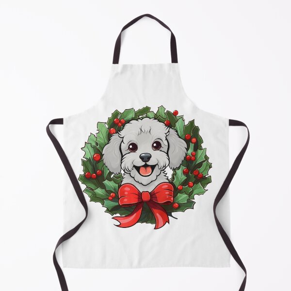 Item preview, Poodle -  white -  Christmas Wreath Dog designed and sold by wotsthis.