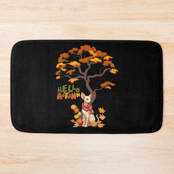 Item preview, Cat Leaf Fall Tree Hello Autumn.Oriental Cat. designed and sold by JAGA-ALIME.
