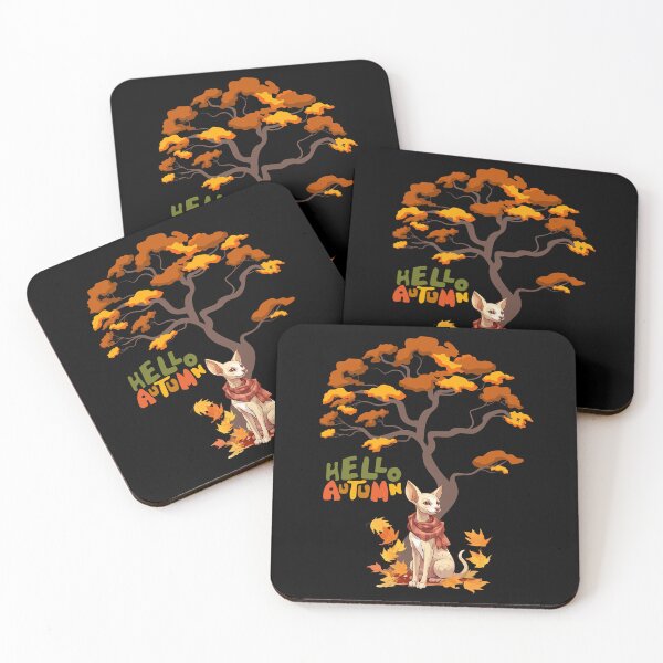 Item preview, Cat Leaf Fall Tree Hello Autumn.Oriental Cat. designed and sold by JAGA-ALIME.