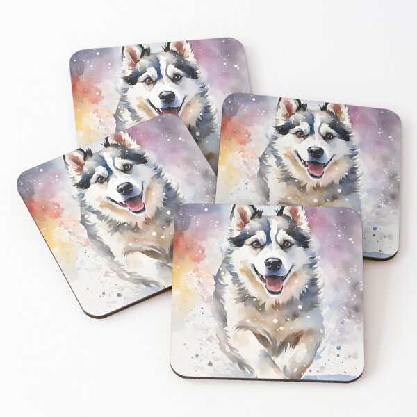 Item preview,  Funny Black Husky, Cute Syberian Malamut, designed and sold by KolorellaS.