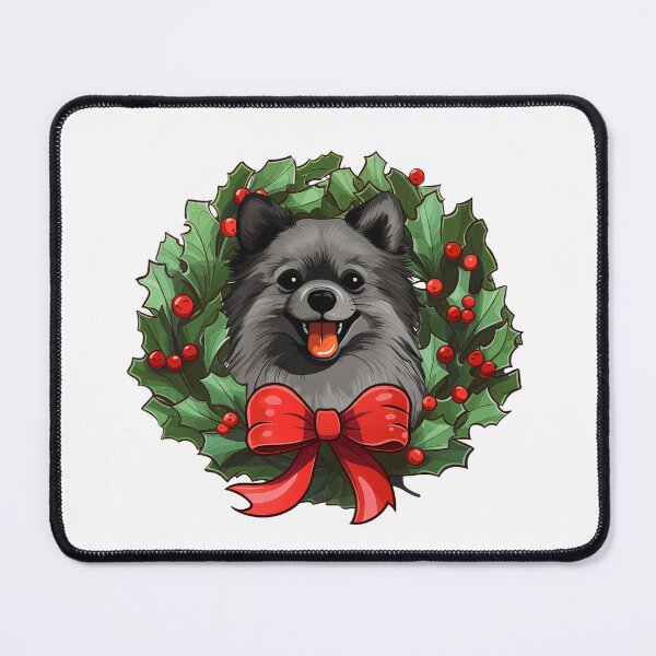 Item preview, Pomeranian - black - Christmas Wreath Dog designed and sold by wotsthis.