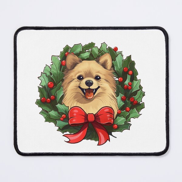Item preview, Pomeranian - cream - Christmas Wreath Dog designed and sold by wotsthis.