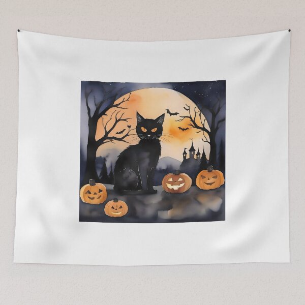 Item preview, Black Cat Halloween C designed and sold by Oldetimemercan.