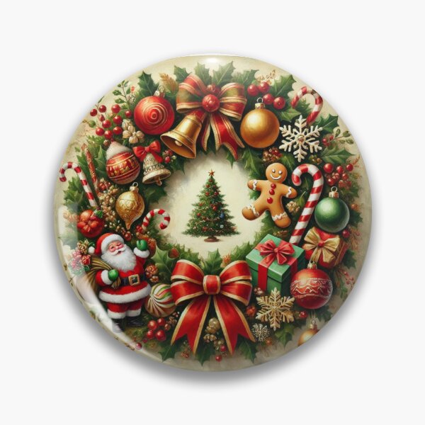 Item preview, Painting  Merry Christmas Wreath Tree Presents Pastel Santa Clause 2024 Trend Mug designed and sold by The Art of Kkatarynka.