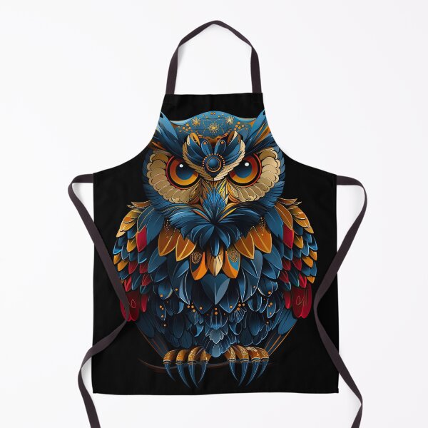Item preview, Blue and Orange Owl designed and sold by TojoStudios.