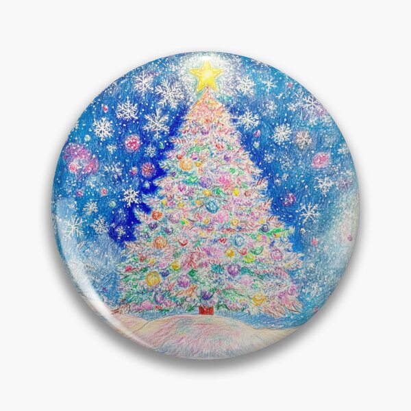 Item preview, Crayon Drawing Merry Christmas Wreath Tree Presents Pastel Santa Clause 2024 Trend Mug designed and sold by The Art of Kkatarynka.