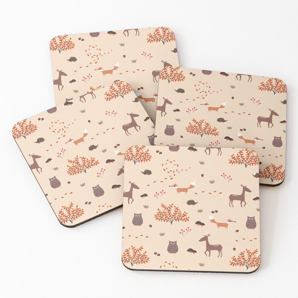 Item preview, Coasters (Set of 4) designed and sold by ClumsyCat.