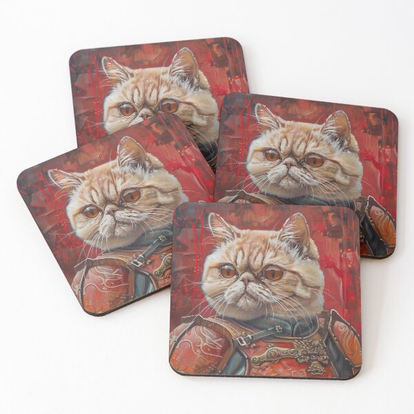 Item preview, Exotic Shorthair In Armor designed and sold by WillmanArt.