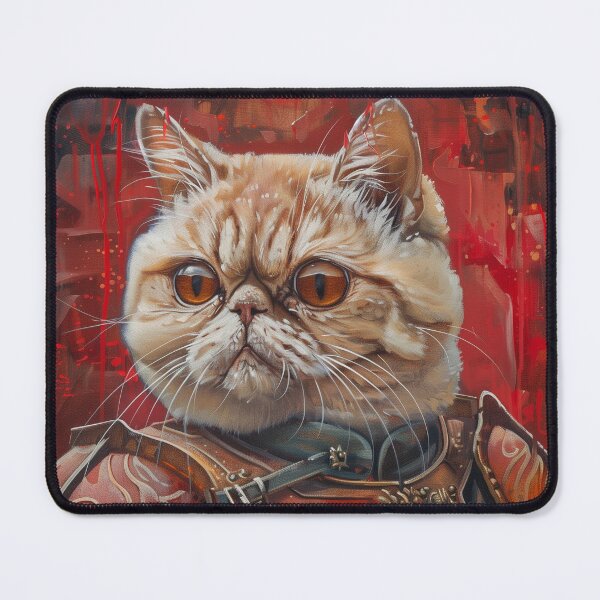 Item preview, Exotic Shorthair In Armor designed and sold by WillmanArt.