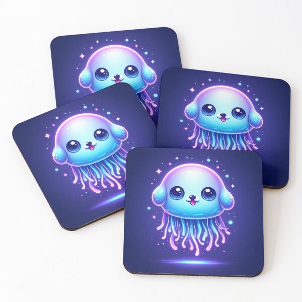Item preview, Neon Jellyfish Puppy designed and sold by TeslaSt0re.