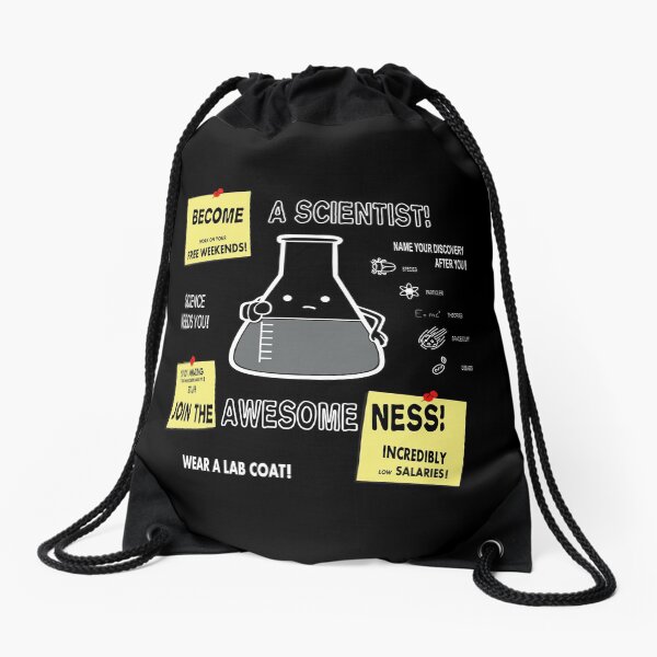Become A Scientist Drawstring Bag
