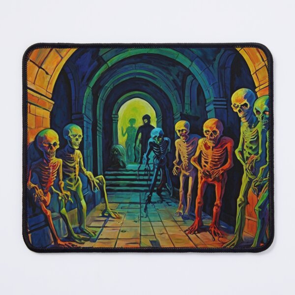 Item preview,  Tomb of the undead Ghouls cool halloween art after Raoul Dufy designed and sold by Vintage Designs +.