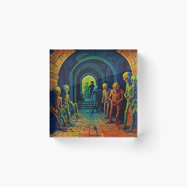 Item preview,  Tomb of the undead Ghouls cool halloween art after Raoul Dufy designed and sold by Vintage Designs +.