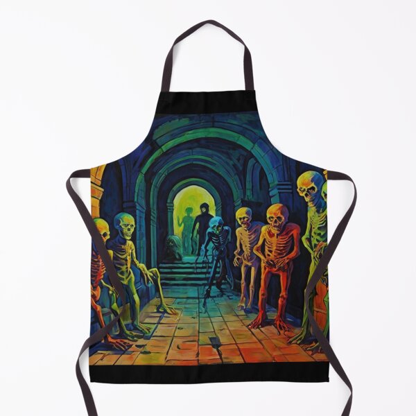 Item preview,  Tomb of the undead Ghouls cool halloween art after Raoul Dufy designed and sold by Vintage Designs +.