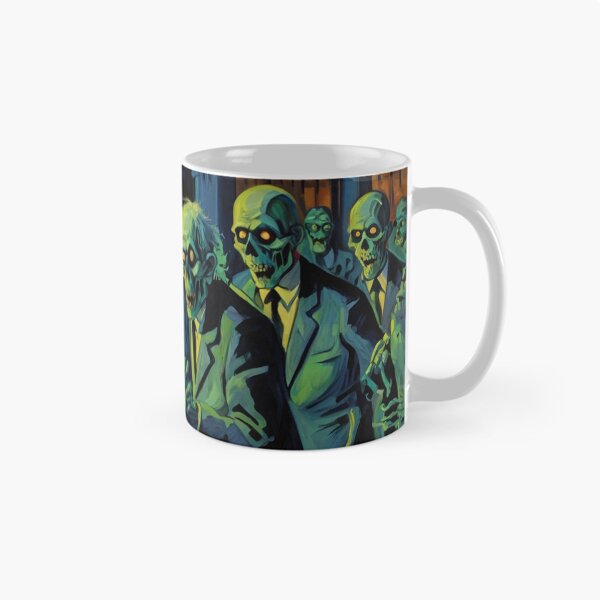 Item preview, Crypt of the Zombies cool halloween art after Raoul Dufy designed and sold by Vintage Designs +.