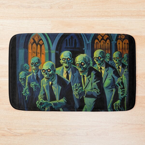 Item preview, Crypt of the Zombies cool halloween art after Raoul Dufy designed and sold by Vintage Designs +.
