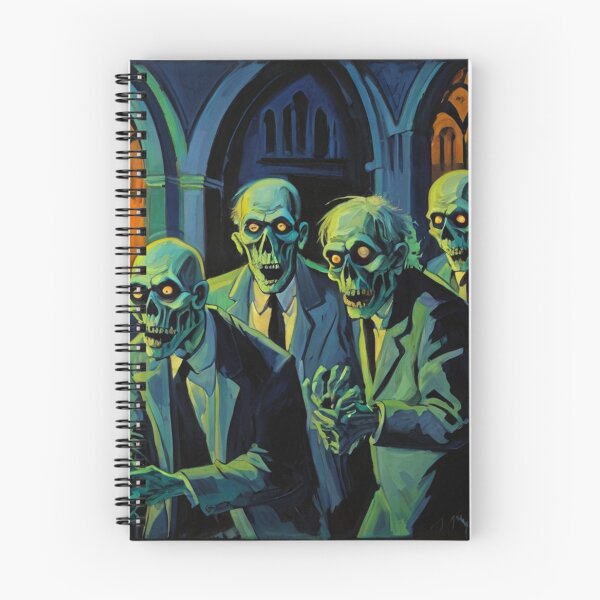 Item preview, Crypt of the Zombies cool halloween art after Raoul Dufy designed and sold by Vintage Designs +.