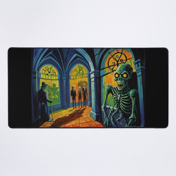 Item preview, Crypt of the Zombies cool halloween art after Raoul Dufy designed and sold by Vintage Designs +.