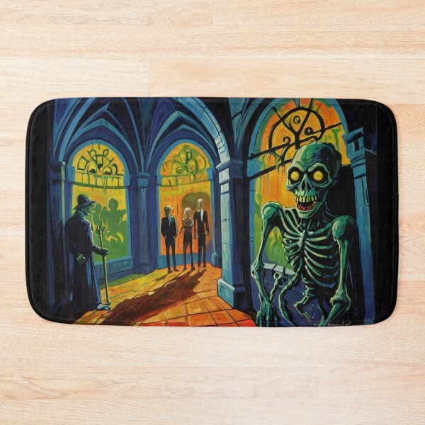 Item preview, Crypt of the Zombies cool halloween art after Raoul Dufy designed and sold by Vintage Designs +.